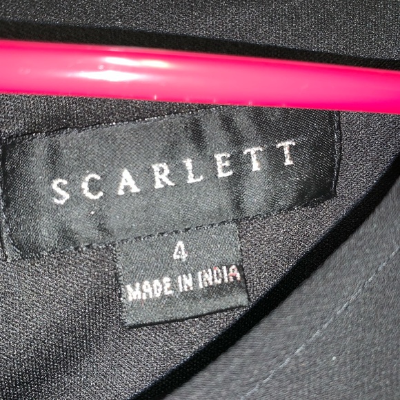 Scarlet Social 5 Sleeveless Black Dress Size 4. Jewel Edged. New W/Tags - Picture 3 of 7